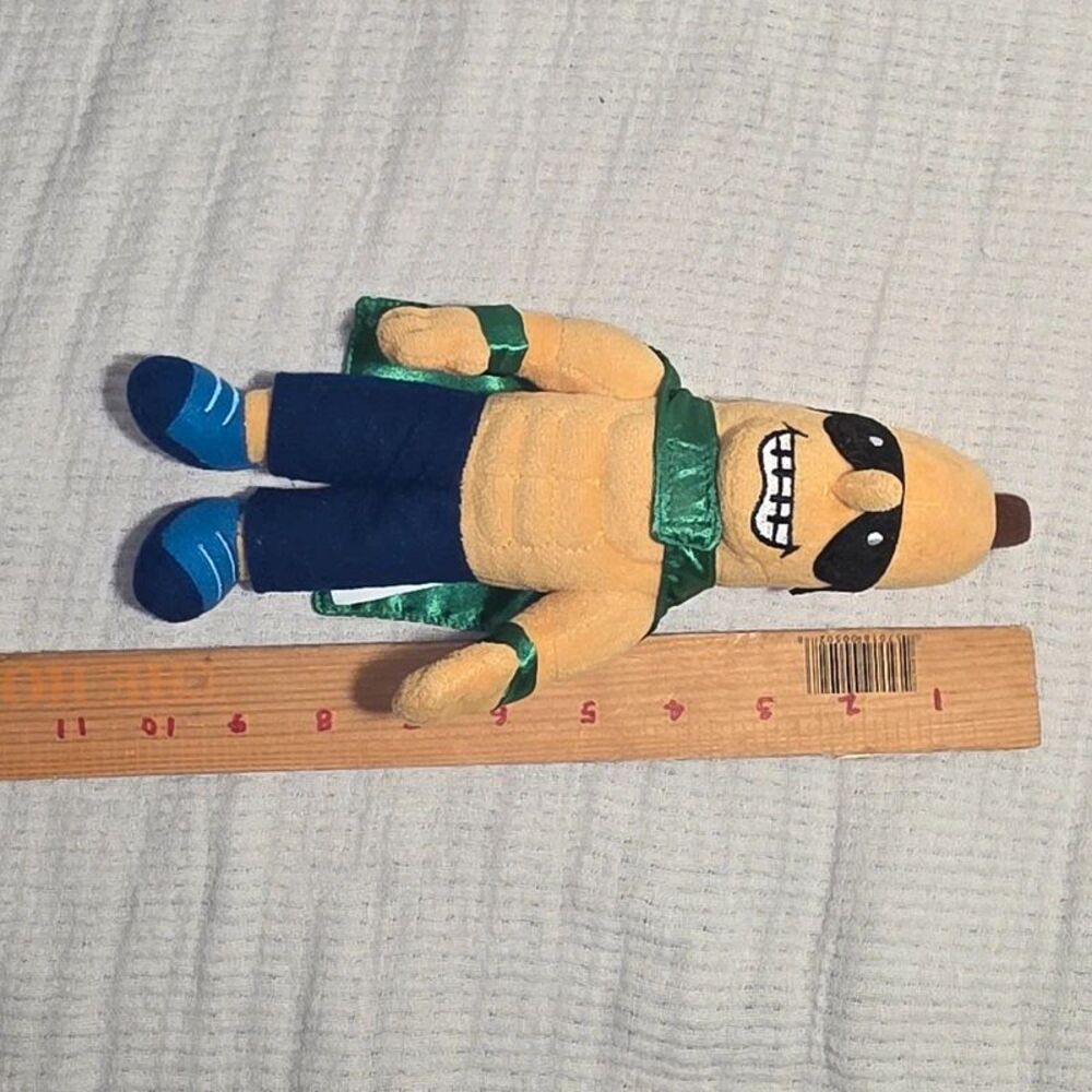 Savannah Bananas Split Mascot Plush Green Cape Baseball Banana Ball 10" - Picture 3 of 3